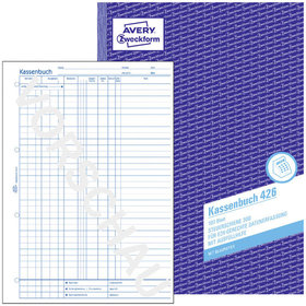 AVERY™ Zweckform - 426 Kassenbuch, A4, EDV-gerecht, mit Blaupapier, 100 Blatt