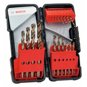 Bosch - 18-tlg. Toughbox-Metallbohrer-Set, HSS-Co, DIN 338, 135°, 1–10 mm (2607017047)