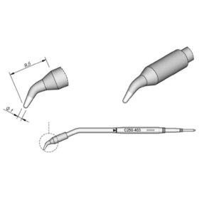 JBC - Lötspitze Serie C250, Rundform, C250403/ø1,0mm, gebogen