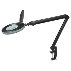 Lumeno - LED Lupenleuchte 721X-MKIII, Lupen-Ø 125 mm, 3 Dioptrien, schwarz