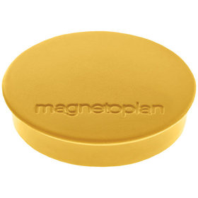 magnetoplan - Magnet D30mm, Haftkraft 700 g gelb, 10 Stück