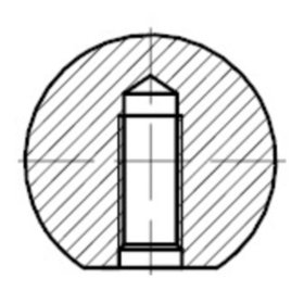 Kugelknopf DIN 319C schwarz M8 ø32mm