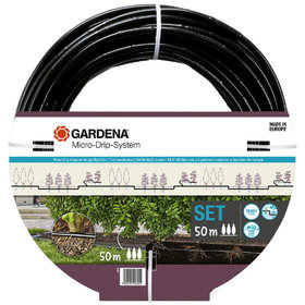 GARDENA - Micro-Drip-System Tropfbewässerung Set Hecke/Sträucher (50 m)