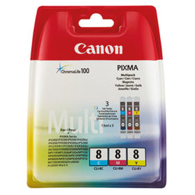 Canon - Tintenpatrone 0621B029 CLI8 c/m/y 3er-Pack