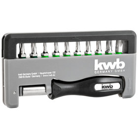 kwb - INDUSTRIAL STEEL T/TT Handy Bit-Box, 12-teilig