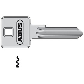 ABUS - Schlüsselrohling, E20/E30, eckig, Messing neusilber