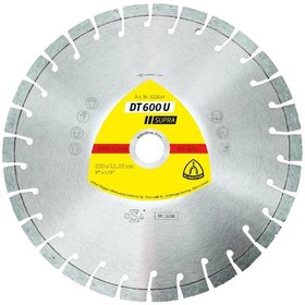 KLINGSPOR - Diamanttrennscheibe DT 600 U, 100 x 2,4 x 16mm 11 Segmente 20 x 2,4 x 9mm