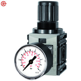RIEGLER® - Druckregler, d. DV »FUTURA-mini«, Standardmanometer, G 1/4", 0,1-4 bar