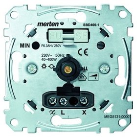 merten - Dimmer Dreh/Druckkn 40-400W ohmsch UP