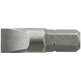 STAHLWILLE® - Bit-Schraubendrehereinsatz 1,0 x 5,5mm Außen-6kant C 6,3mm L.25mm
