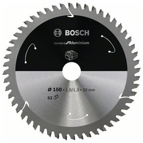 Bosch - Sägeblatt Standard for Aluminium für Akku-Kreissäge 150 x 1,8/1,3 x 20, 52 Z (2608837756)