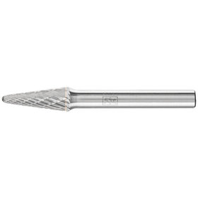 PFERD - Hartmetall Frässtift Rundbogen KEL Ø 08x20mm Schaft-Ø 6 mm Z3P universal mittel kreuzverzahnt