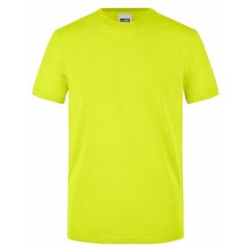 James & Nicholson - Herren Workwear T-Shirt Signal JN1838, neon-gelb, Größe L