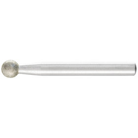 PFERD - Diamant-Schleifstift Kugel Ø8,0mm Schaft-Ø6mm D126 (mittel) zum Gravieren und Entgraten