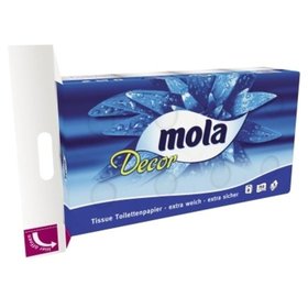 mola - Toilettenpapier Decor 201910 3-lagig 8 Rollen à 150 Blatt