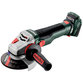 metabo® - Akku-Winkelschleifer WB 18 LTX BL 15-125 Quick (601730840), mit Bremse, Schnellspannmutter, drehbarem Akkupack , metaBOX 165 L