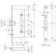 BKS - Doppelzylinderschloss B-1125, PZ72/9, D65/65, F24 x 235 rund, Si