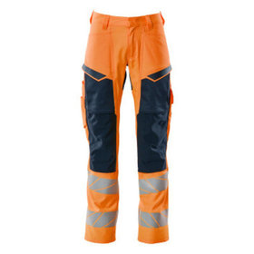 MASCOT® - Hose mit Knietaschen ACCELERATE SAFE, hi-vis Orange/Schwarzblau, Größe 82C50