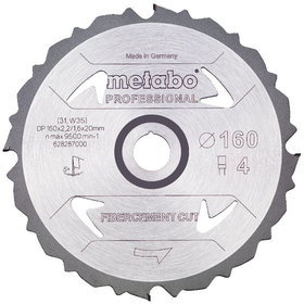 metabo® - Sägeblatt "fibercement cut - professional", 160x20 Z4 PCD FZ 5° (628287000)