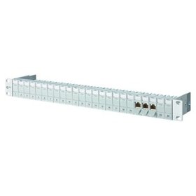 METZ CONNECT - Patchpanel 24Ports 1HE Cat6A Schirm RAL7035 geschirmt 44,45x482,6x95mm