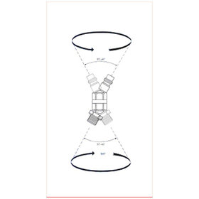 KSTOOLS® - 1/4'' Metall-Kugelgelenk-Stecknippel, 46mm