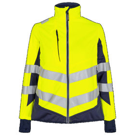 Engel - Safety Damen Softshelljacke 1156-237, Gelb/Blue Ink, Größe L