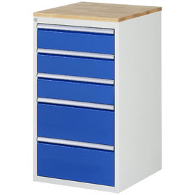 RAU. - Schrank L7.4 für 7000, 580 x 650 x 1035mm, 5 Schubladen, Bucheplatte