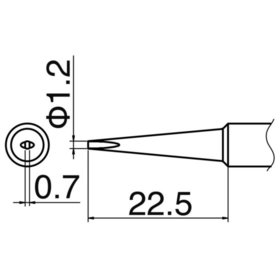 Hakko - Lötspitze Serie T18, Format DL1,2