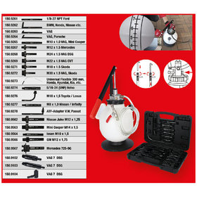 KSTOOLS® - Universal Getriebeöl-Füllsystem-Satz mit 23-tlg Adaptersatz