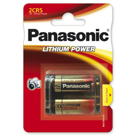 Panasonic - Lithium Mangan Dioxid, 2CR5, 6V, 1.600 mAh