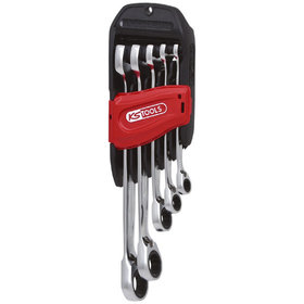 KSTOOLS® - GEARplus Ratschenringmaulschlüssel-Satz, umschaltbar, 5-teilig 8-19mm