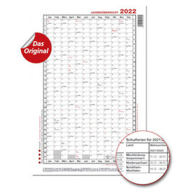 Güss - Jahresübersicht, f. 2022, A4 Hochformat, 20x30cm, 2a