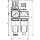 RIEGLER® - Wartungseinheit 2-teilig »multifix-mini«, mit Metallbehälter, G 1/8"
