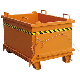 Eichinger® - Schuttbehälter mit Klappboden, 1000 kg, 300 Liter reinorange