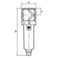 RIEGLER® - Mikrofilter »variobloc«, mit PC-Behälter, Schutzkorb, BG 2, G 3/4"