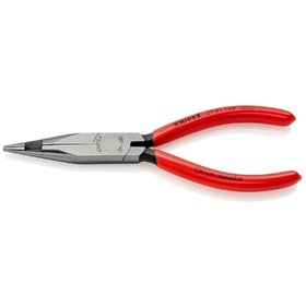 KNIPEX® - Flachrundzange mit Mittenschneider (Telefonzange) mit Kunststoff überzogen 160 mm 2701160