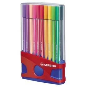STABILO® - Fasermaler pen ColorParade 6820-04 M 1mm sort. 20er-Pack