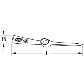 KSTOOLS® - Spitzhacke, konisch, 570mm