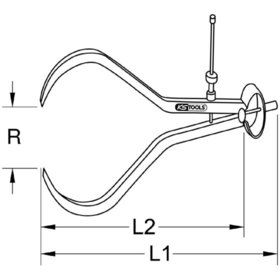 KSTOOLS® - Präzisions-Feder-Greifzirkel-Außentaster, 180mm