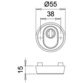 edi - Schutzrosetten-Satz 7156,rund,15mm,ES0,ZA/PZ,F1 eloxiert,TS65-68