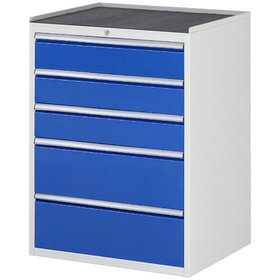 RAU. - Schrank XL7.4 für 7000, 770 x 650 x 1035mm, 5 Schubladen, Gummimatte