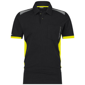 Dassy® - LOGIX - VERACRUZ Poloshirt, schwarz/warngelb, Größe XL