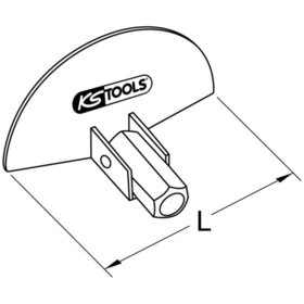 KSTOOLS® - Halbmond-Schaber, Ø 100mm