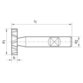 FORMAT - Schlitzfräser kurz DIN 850 Typ N Form D HSS Co8 TiAlN ø19,5 x 6mm