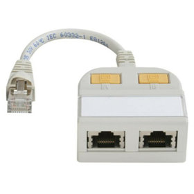 Telegärtner - Cable-sharing-Adapter T-Adapter S, CAT.5e, ISDN / Ethernet