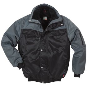 KANSAS® - Kälteschutz-Pilotenjacke Icon Two 4813, schwarz/grau, Größe L