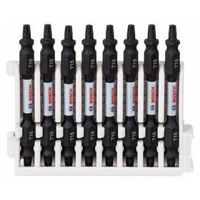 Bosch - Doppelklingen Schrauberbit-Set Impact Control, 8-teilig, T15-T15, 65mm (2608522342)