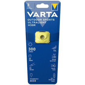 VARTA® - Kopflampe Outdoor Sports Ultralight H30R, gelb