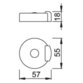 HOPPE® - Bodentürstopper, E484,H 18mm,Ø 52mm, ohne Verdrehsicherung, edelstahl matt
