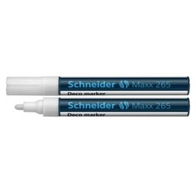 Schneider - Decomarker Maxx 265, 2-3mm, weiß, 126549, Rundspitze